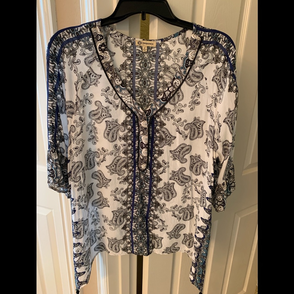 Democracy brand Paisley boho tunic